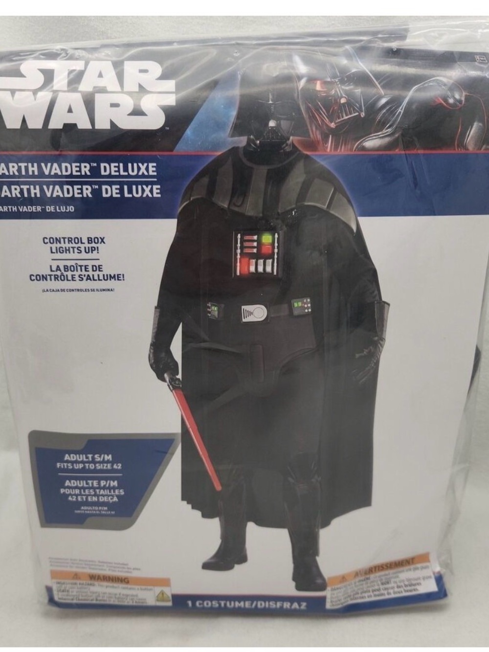 Costume Darth Vader Deluxe
Star Wars Men S/M Up To 42 / 7 Pcs